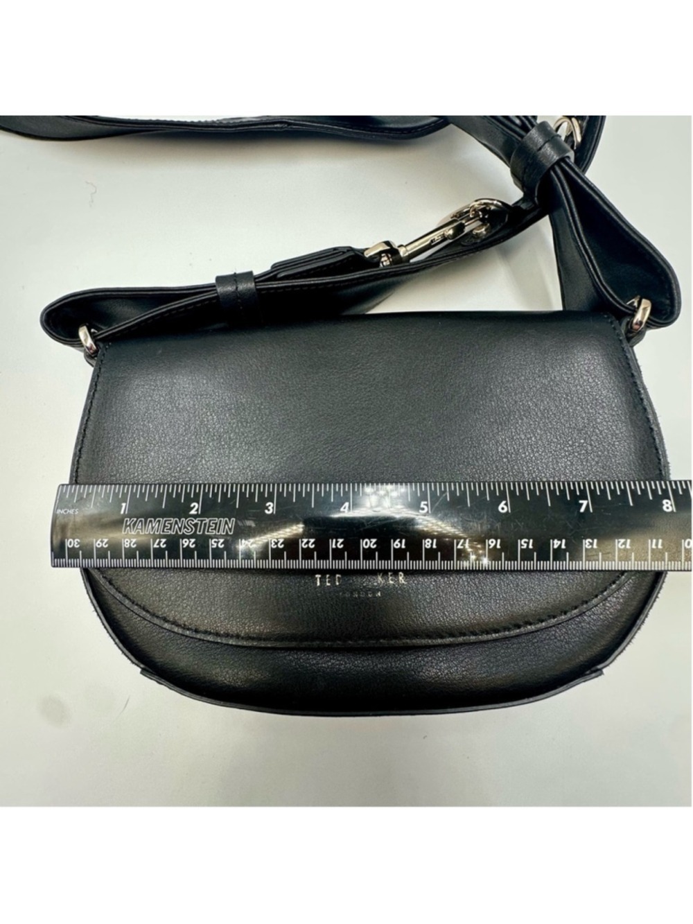 Ted Baker Women's Equenia Equestrian Mini Cross Body Bag Black Leather - Picture 11 of 16